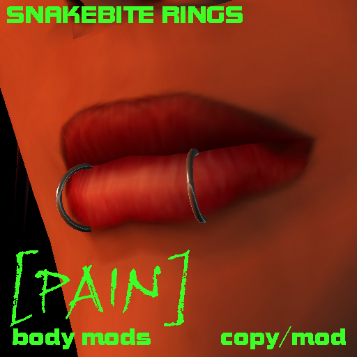 [PAIN] piercing - snakebite rings 