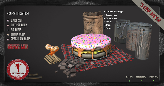 (Efe Design) Cake Set Fatpack Fullperm 