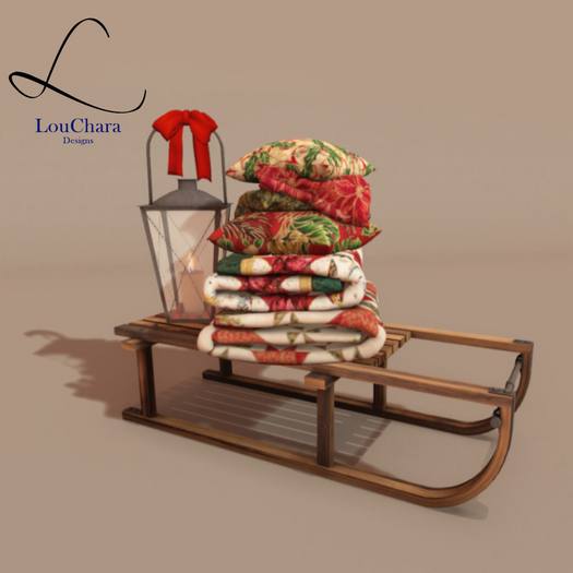 LouChara Holiday End Table 