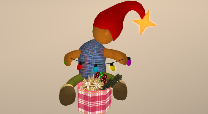 Gnome Playing with Decorations, b Boxed