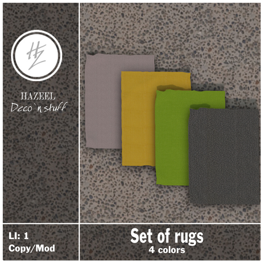.::Hazeel::. Rug: 4 colors