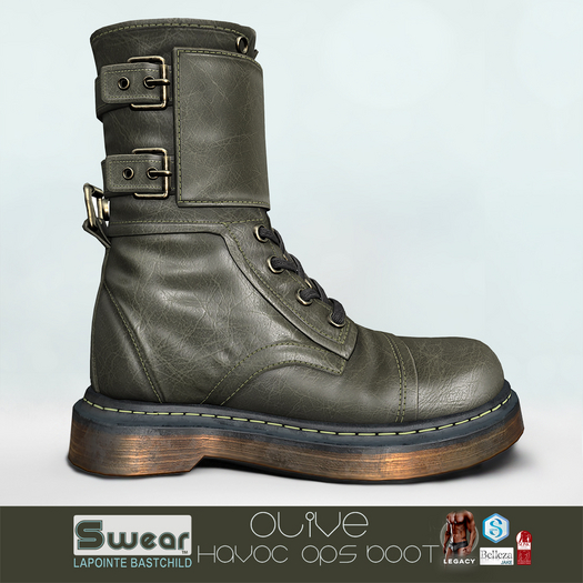 L&B Swear Havoc Ops Boots - Olive