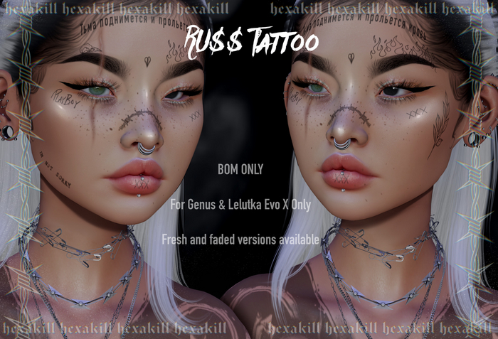 Hexakill - RU$$ Tattoo