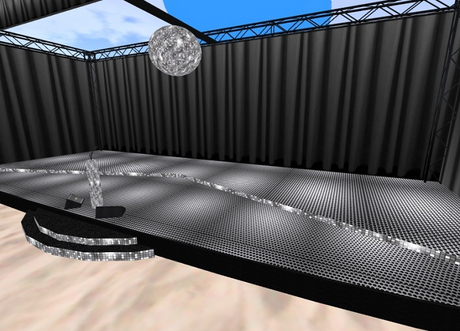 Second Life Marketplace - Silver Disco Mini Stage