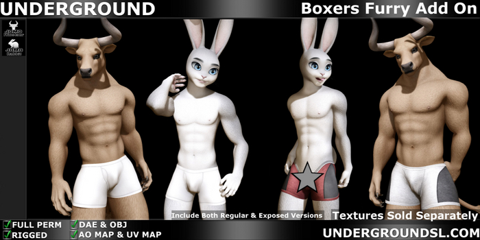 (UG) - Boxers Furry Add On