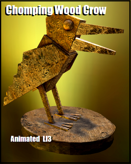 chomping wooden crow