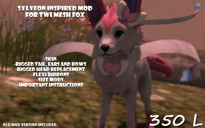 Sylveon Inspired Mod for TWI Mesh Fox BOXED