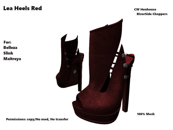 [CW] -Lea Heels Red  -BOX