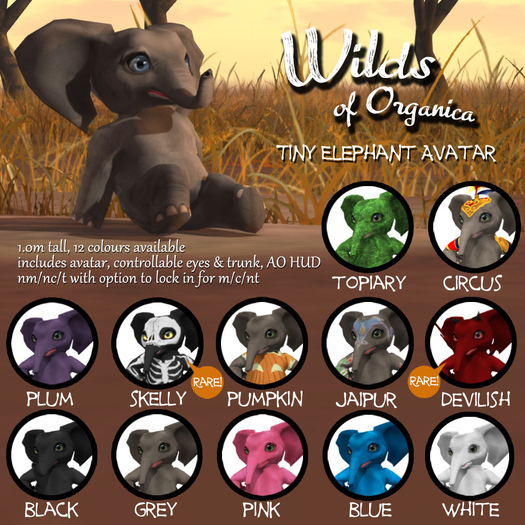 [ WoO ] Tiny Elephant (Grey)(T)