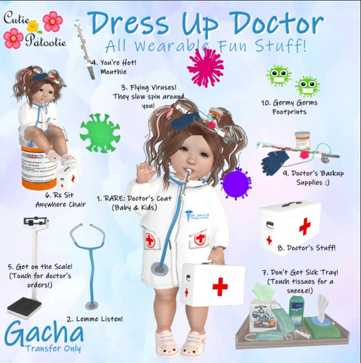 ::CP:: 1. RARE: Doctor's Coat (Baby & Kids)(BOXED)