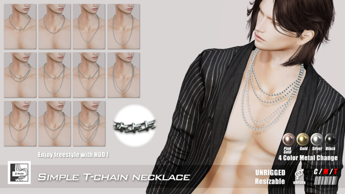 :- Schelm -: Simple T-chain necklace - [unpack]