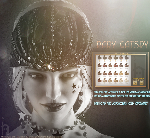 Baby Gatsby Flapper Bob Cut ADDON INJECTOR HUD
