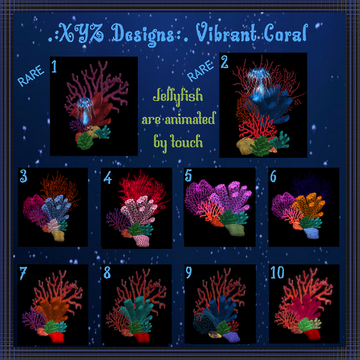 1..:XYZ Designs:. Vibrant Coral #1 RARE