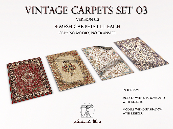 Vintage Mesh Carpets Set 03 Ver. 0.2