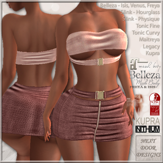 Right Now Pink: Belleza Freya, Venus, Isis, Maitreya, Legacy, Inithium Kupra, Slink HG & Physique, Tonic Curvy & Fine