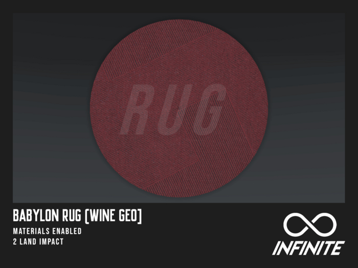 Infinite - Babylon Rug (Wine Geo)