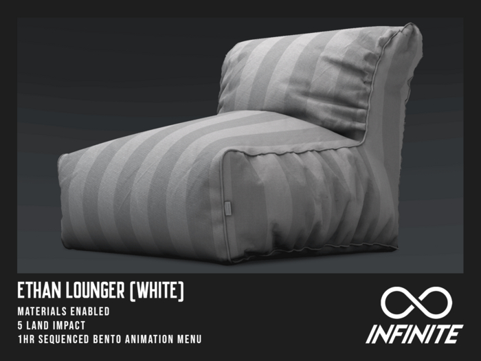 Infinite - Ethan Lounger - White (PG)