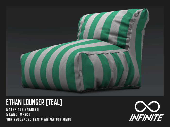 Infinite - Ethan Lounger - Teal (PG)