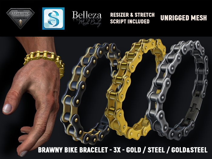[7/11] Brawny Bike Bracelet - 3-Pack
