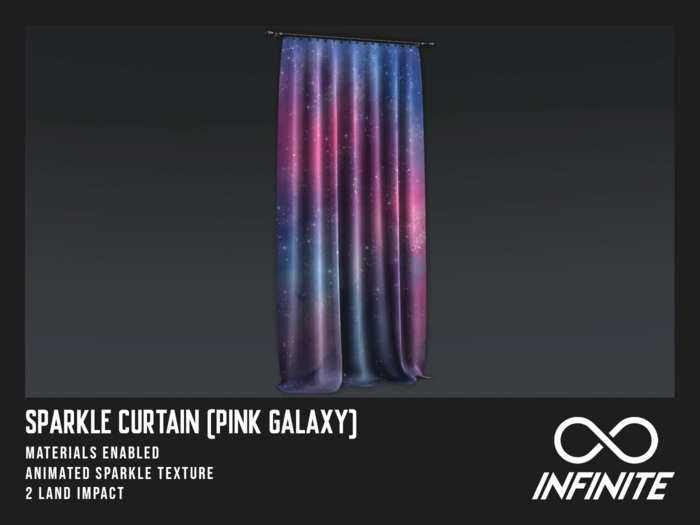 Infinite - Sparkle Curtain (Pink Galaxy)