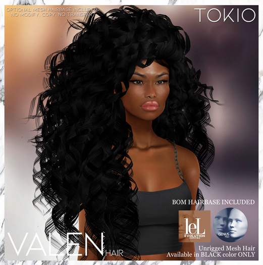TOKIO Hair - VALEN Alpha Hair - Black