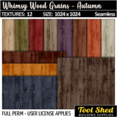 Tool Shed - Whimsy Wood Grains - Autumn - Fall Textures