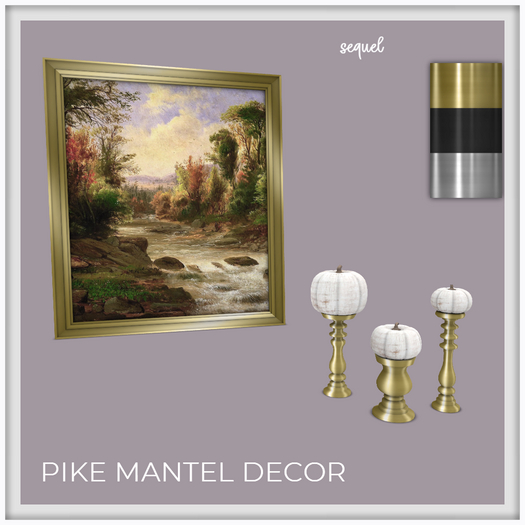 Sequel - Pike Mantel Decor - Fall Decorations