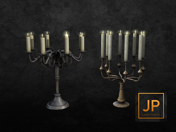 9 -DRD- MB - Medium Chandelabras