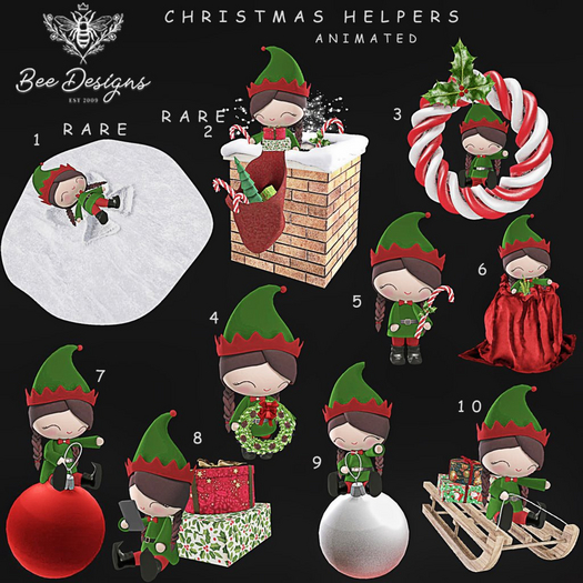 05 Bee Designs Christmas Helpers