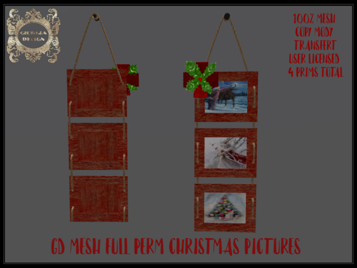 GD MESH FULL PERM CHRISTMAS PICTURES