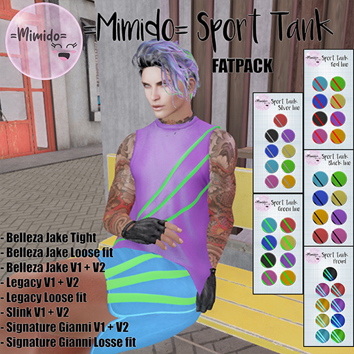 =Mimido= Sport Tank FatPack