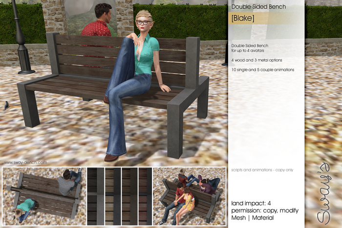 Sway's [Blake] Double Sided Bench