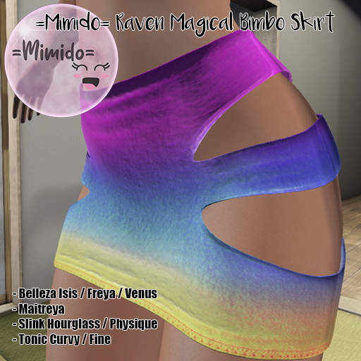 =Mimido= Raven Magical_Bimbo Skirt