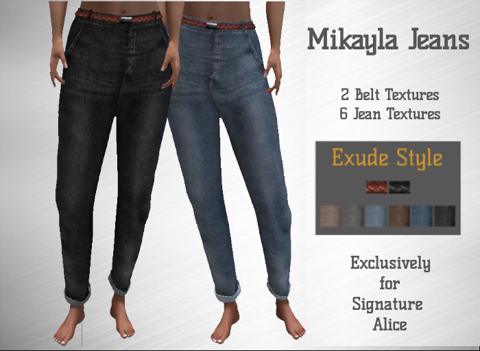 !! Exude Style !! Mikayla Jeans for Signature Alice