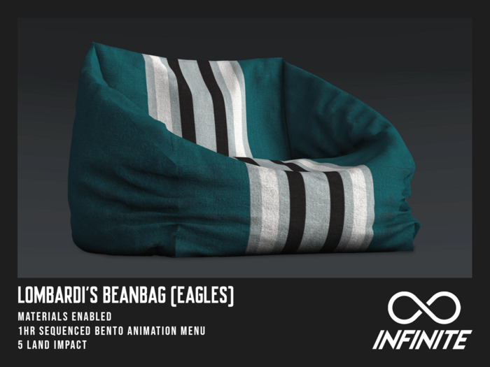 Second Life Marketplace Infinite Lombardi's Beanbag Eagles (PG)