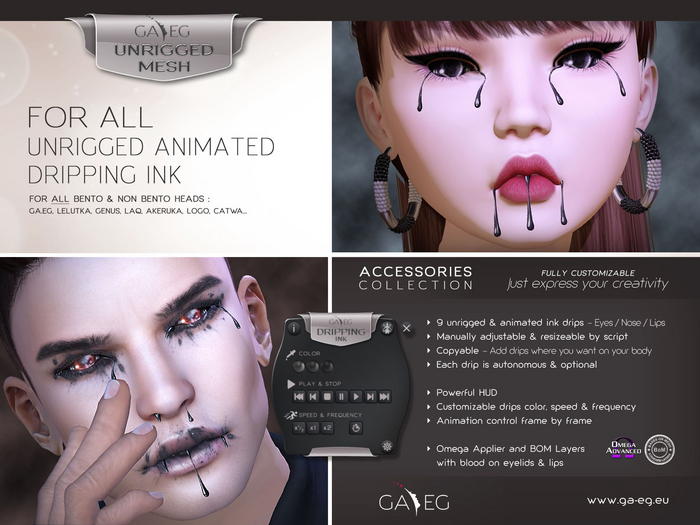 [GA.EG] Dripping Ink (Unrigged) DEMO - Vampire Goth Fantasy