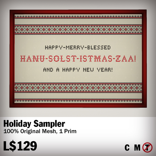 MaddieMade Holiday Sampler - Wall 2.0 C/M/NT