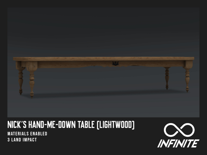 Infinite - Nick's Hand-Me-Down Table (Light Wood)