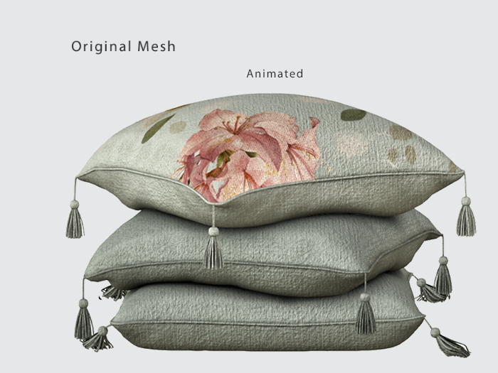 ACORN Tassle Cushion Stack -Spring