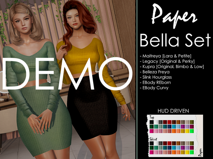 Paper. - [DEMO] Bella Set