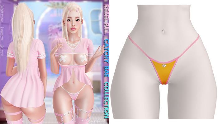 Rebelpill - Catchy Bae Collection Panties Yellow