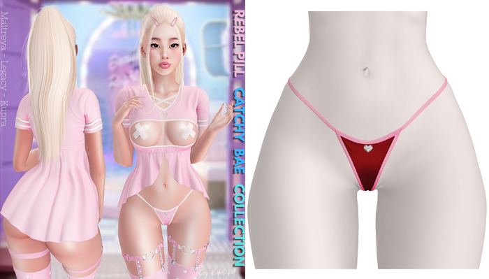 Rebelpill - Catchy Bae Collection Panties Red