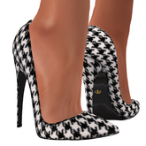 Designer Luxury Heels - HOUNDSTOOTH (BOXED)