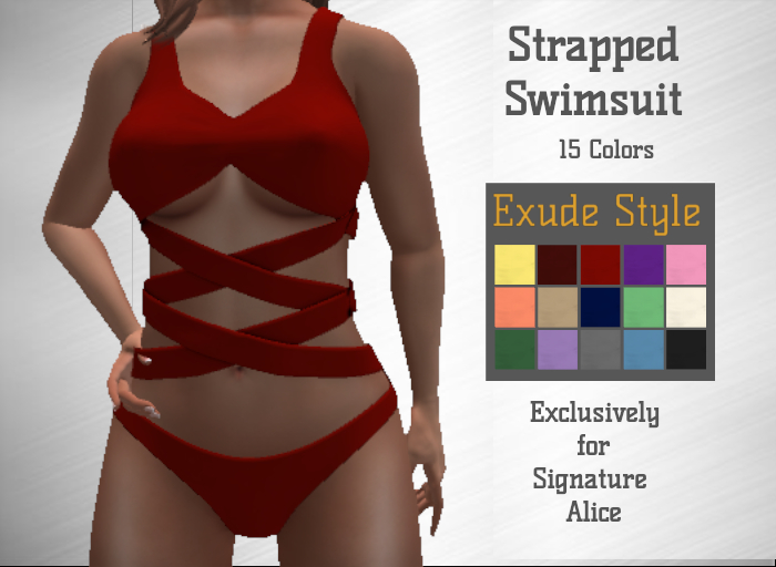 !! Exude Style !! Strapped Swimsuit for Signature Alice