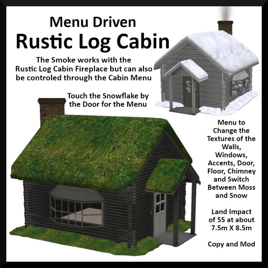 Menu Driven Rustic Log Cabin