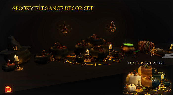^TD^Spooky Elegance Decor Set