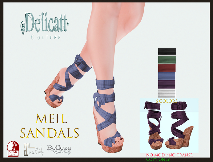 #PROMO#Delicatt Couture - Meil sandals - 6 COLORS - 2021