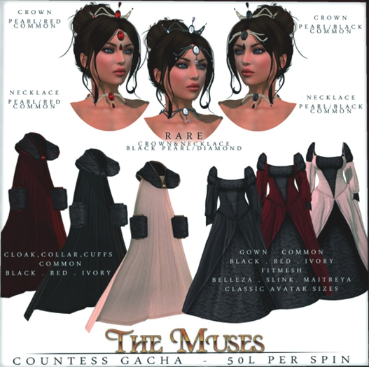 The Muses . Countess . Crown Upper . White Pearl/Green
