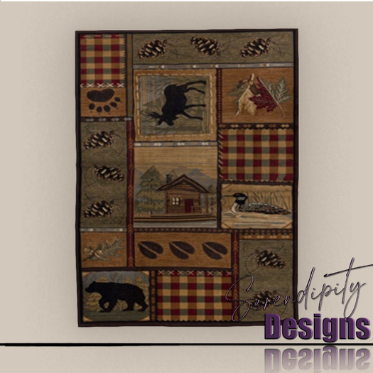 Serendipity Designs - Aspen Holiday Rug Small 