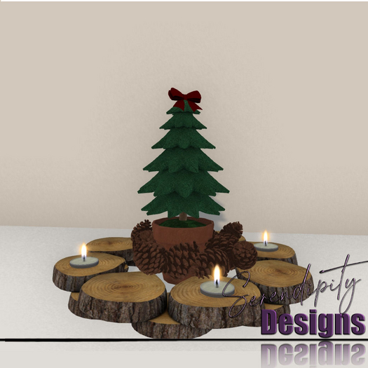 Serendipity Designs - Aspen Holiday Folkart Centerpiece